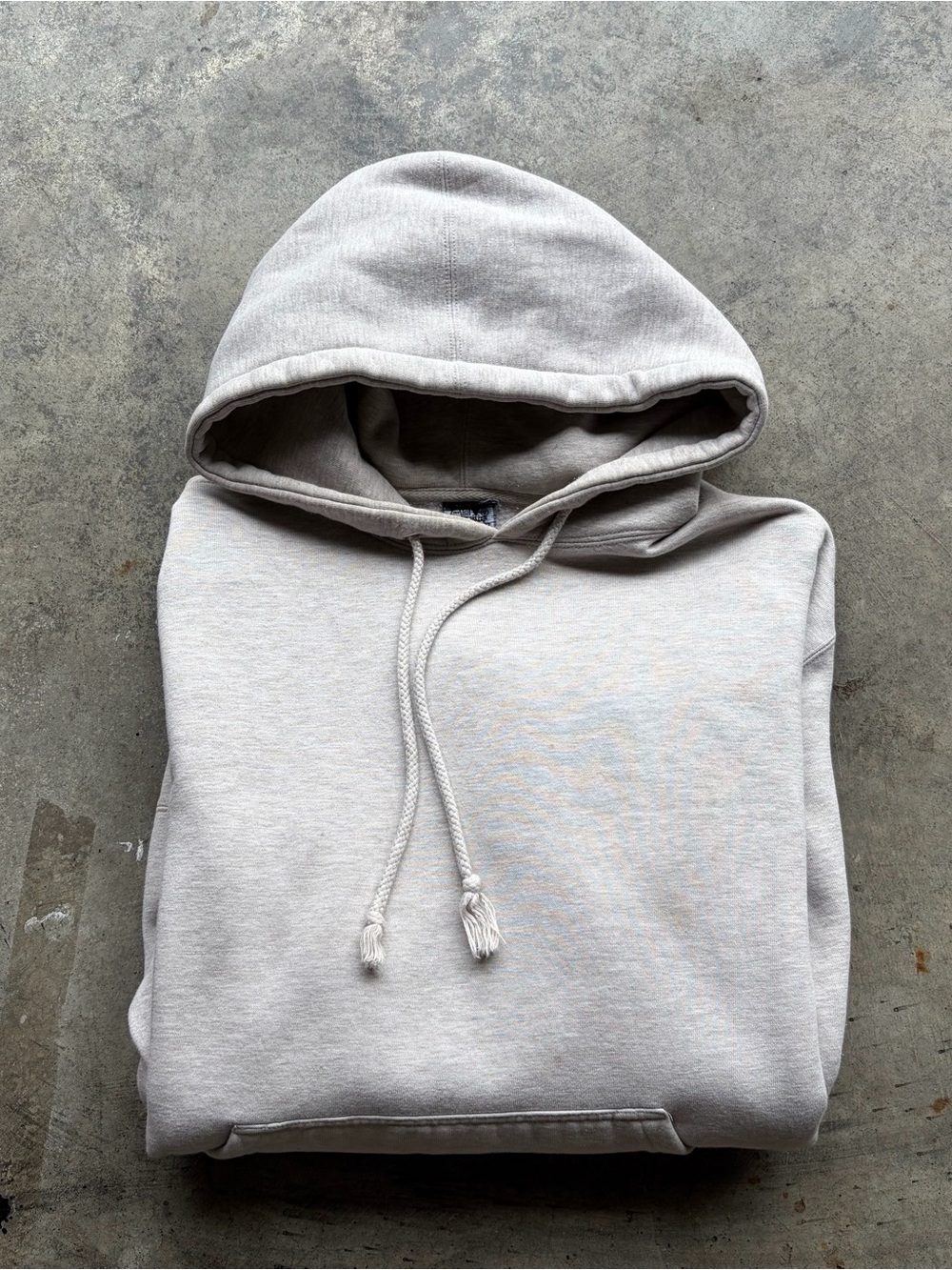 Vintage 90s Beige blank hoodie